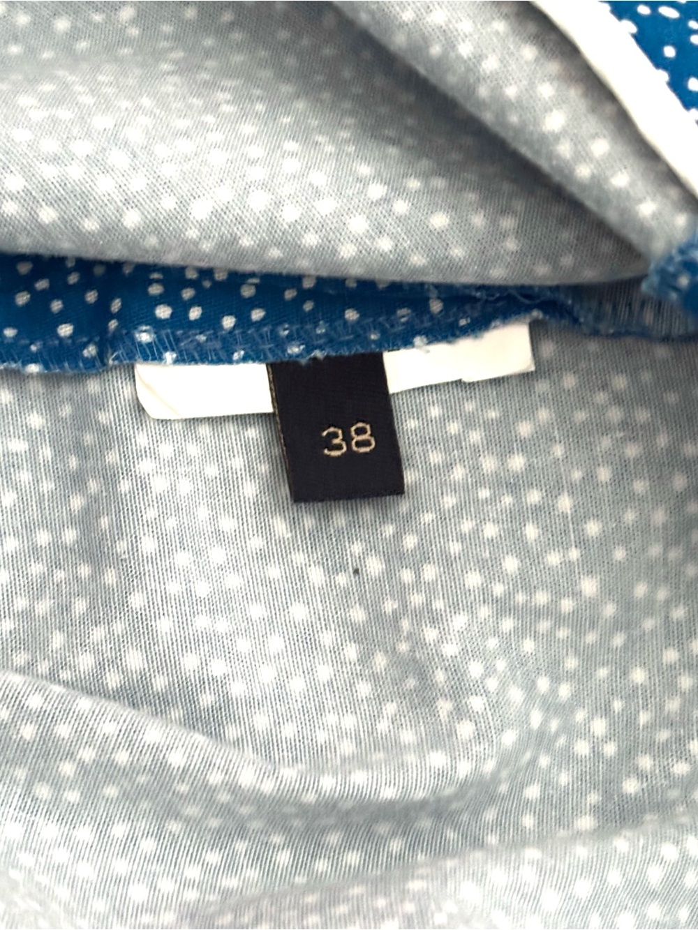Piazza Sempione Audrey Cropped Ankle Pants Confetti Dot Blue Size IT 38/US 2 - Picture 4 of 4